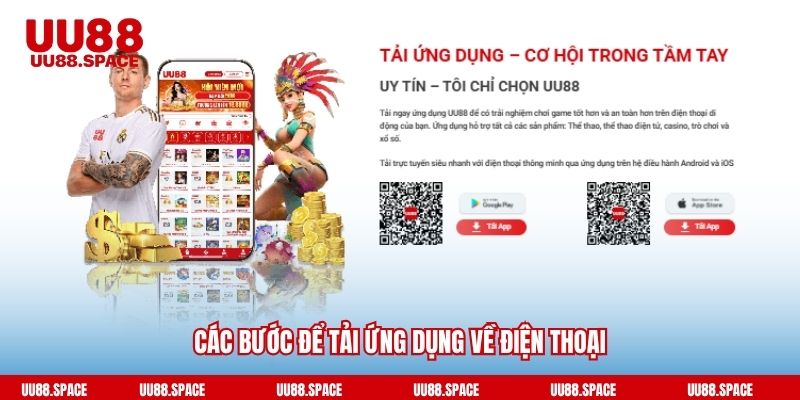 Các bước để tải ứng dụng về điện thoại