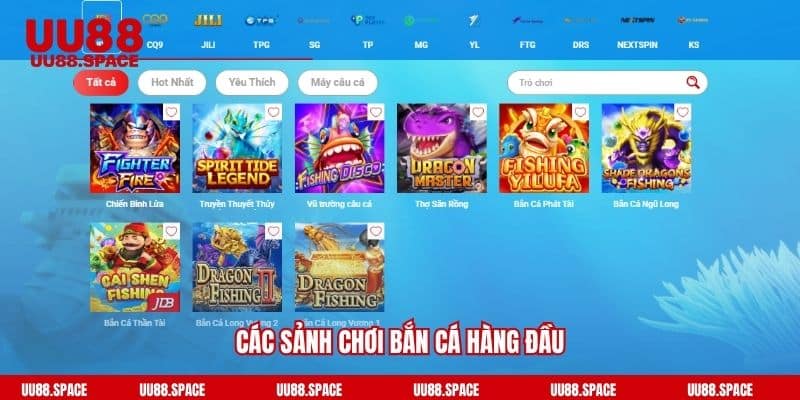 Các sảnh chơi bắn cá hàng đầu