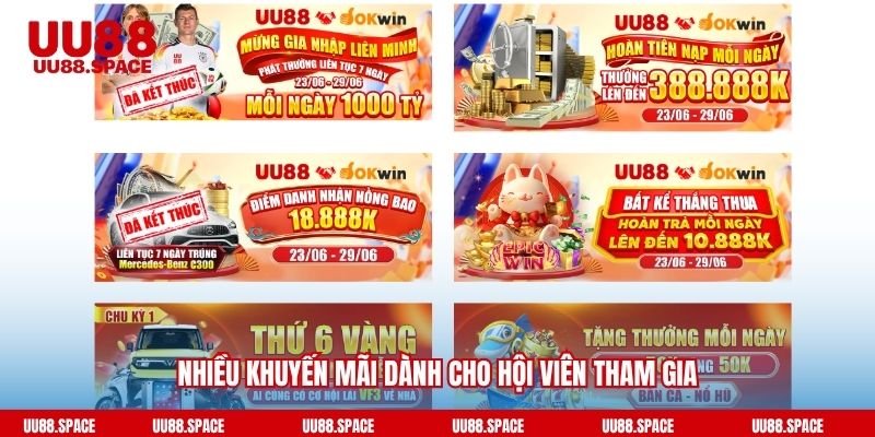 Nhiều khuyến mãi dành cho hội viên tham gia