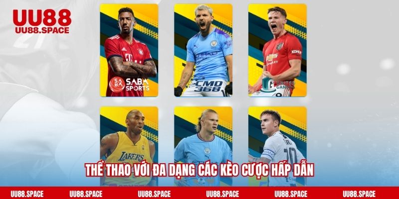 Thể thao với đa dạng các kèo cược hấp dẫn