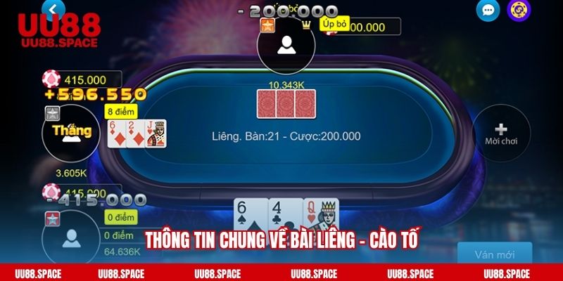 Thông tin chung về bài Liêng - cào tố