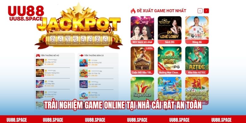 Trải nghiệm game online tại nhà cái rất an toàn
