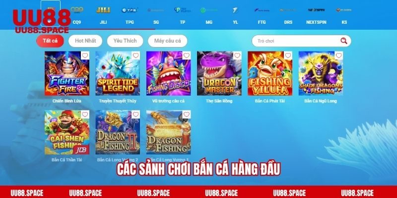 Các sảnh chơi bắn cá hàng đầu